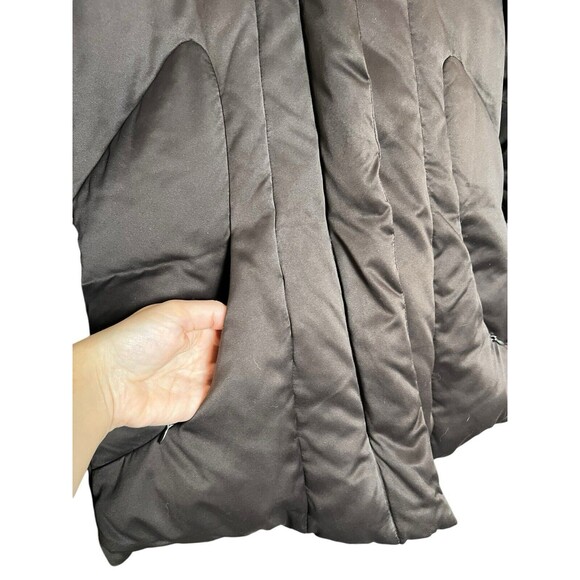 Calvin Klein Coat Womens Small Brown Puffer Parka Jacket Faux Fur Trim Duck Down - Picture 5 of 12